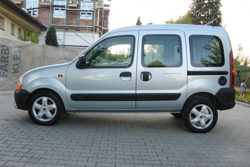 Renault Kangoo 1.2 16v Klima,Alusy, 2x drzwi Piękny Stan