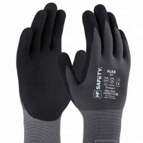 10 xRękawice HF SAFETY FLEX powlekane nitrylem rozm. 9