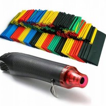 Opalarka HOTAIR do przewodów + zestaw 328 koszulek termokurczliwych