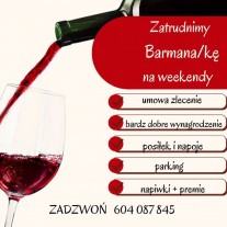 Barman/Barmanka na weekendy w Krzyszkowicach