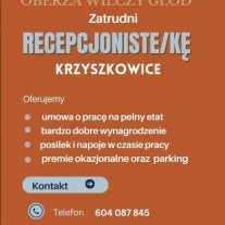 Recepcjonista/ka Krzyszkowice