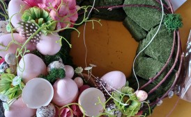 Wianek świąteczny, wielkanoc, wiosna