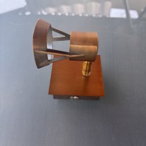 Lampa led szczotkowana miedź dwie sztuki