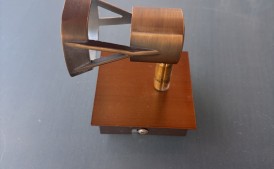 Lampa led szczotkowana miedź dwie sztuki