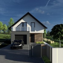 Widokowe osiedle 3 domów w Stojowicach. 9-12 ar