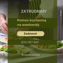 Pomoc kuchenna na weekendy