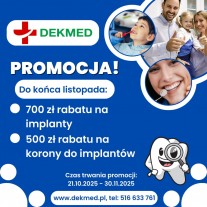 PROMOCJA NA IMPLANTY Z KORONAMI