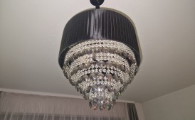 Lampa żyrandol z kryształkami