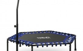 Trampolina Fitness z Uchwytem - Niebieska