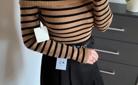 Sweterek bluzka z odkrytymi ramionami