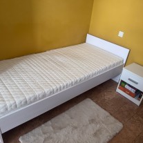 Zestaw kompletne łóżko + szafka nocna