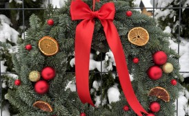 Wianki żywa choina na drzwi