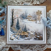 Prezent- Album zimowy, rękodzieło