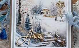 Prezent- Album zimowy, rękodzieło