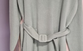 Długa ciepła sukienka z kieszeniami