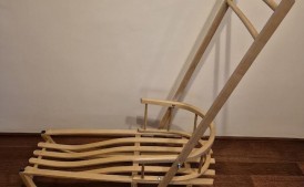 Nowe saneczki drewniane