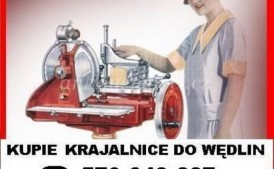Stara ręczna krajalnica do wędlin, waga KUPIE