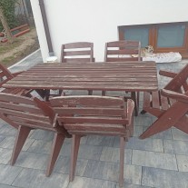 stół z krzesłami ogrodowy