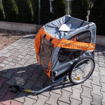 Przyczepka rowerowa dla zwierząt VIDAXL + uchwyt do roweru.