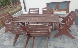 stół z krzesłami ogrodowy
