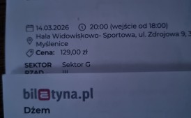 2 bilety na Dżem 14.03.2026