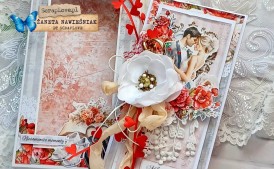 Ślub, kartka ręcznie robiona, pamiątka ślubna
