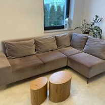 Narożnikwelur plamoodporny – stan bardzo dobry