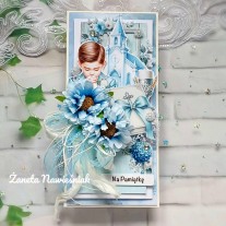 Kartka komunijna, komunia Święta