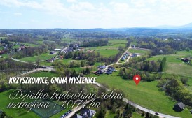 Działka budowlano-rolna/komercyjna w centrum Krzyszkowic