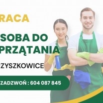 Sprzątaczka/Sprzątacz w Krzyszkowicach - 2/3 etatu