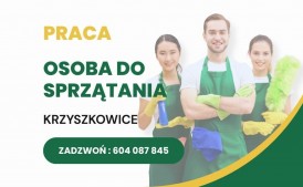 Sprzątaczka/Sprzątacz w Krzyszkowicach - 2/3 etatu
