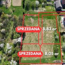 Widokowe działki - Zasań, gmina Myślenice