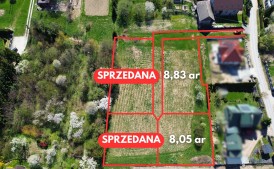 Widokowe działki - Zasań, gmina Myślenice