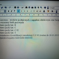 Szukam pracy wywrotki