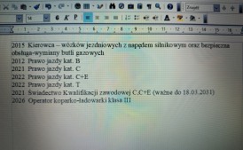 Szukam pracy wywrotki