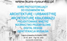Kurs Rysunku Elipsa zapisy  2026/27 Architektura, Wzornictwo, Wnętrza