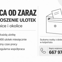 Roznoszenie ulotek | Myślenice
