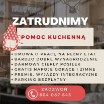 Pomoc kuchenna - pełny etat