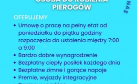 Osoba do robienia pierogów na pełny etat- Krzyszkowice